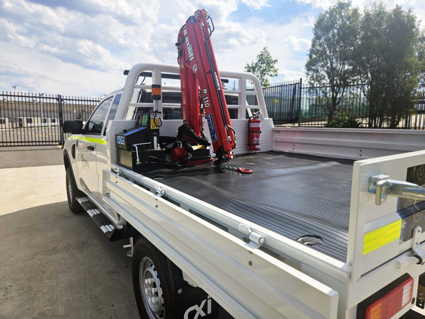 Crane Mounted Tray with Underbody Drawer | RXI Group